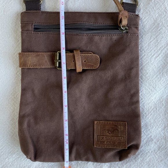 Augur Jans Canvas Crossbody Messenger Shoulder Bag - Picture 11 of 12